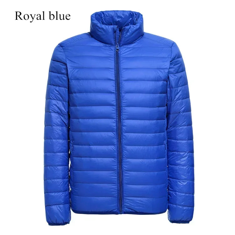 Men's Lightweight Water-Resistant Packable Puffer Jacket 2023 New Arrivals Autumn Winter Male Fashion Stand Collar Down Coats