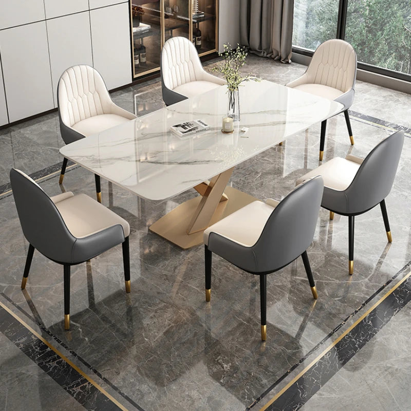 Entrance Table Marble Alternative Dining Room Set Breakfast Nook Coffee Living Furniture Games Modern Portable Muebles De Cocina