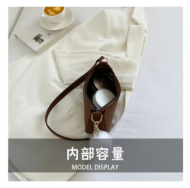 Mini Underarm Bag Female Chain Shoulder Pouch Hot Sale Ladies PU Leather Fashion Women Handbag Solid Color Casual Bags