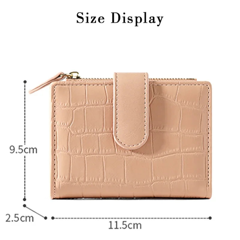 Women Stone Pattern Small Wallets PU Leather Coin Pures Ladies Popular Card Holder Mini New Design Standard Purses for Women