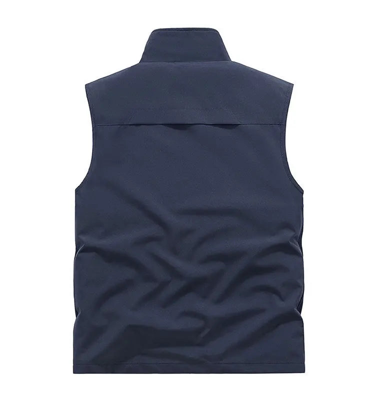 FGKKS 2024 Outdoor Casual Vest For Men Large Pocket Fashion Coat High Quality Design Hot Street Wear Vest For Men