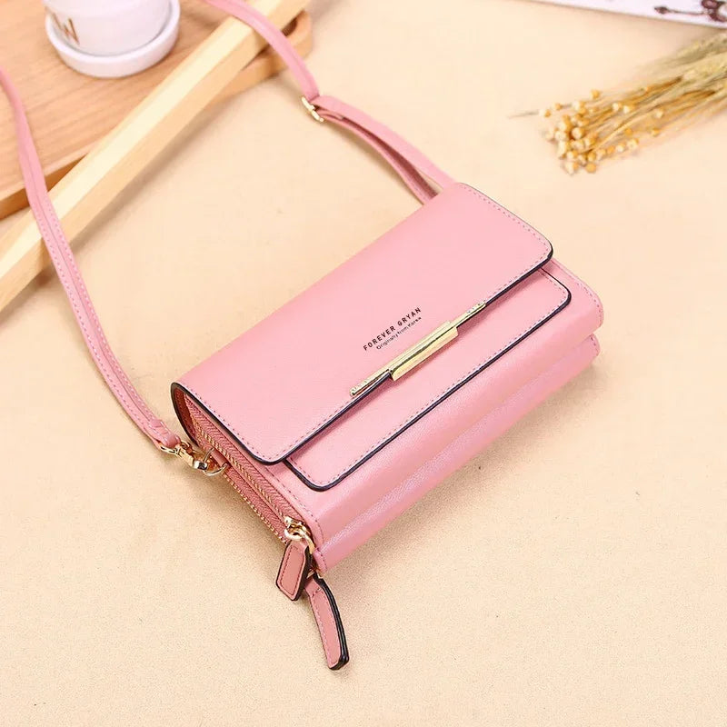 Fashion Crossbody Bags New Pu Leather Women Handbags Female Multifunctional Large Capacity Shoulder Bags For Ladies Phone Purse