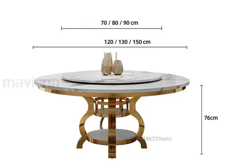 Round Dining Table Kitchen Modern Dining Table Set Small Living Room Apartment Steel Set Home Furniture Mesas Comedor Minimalist