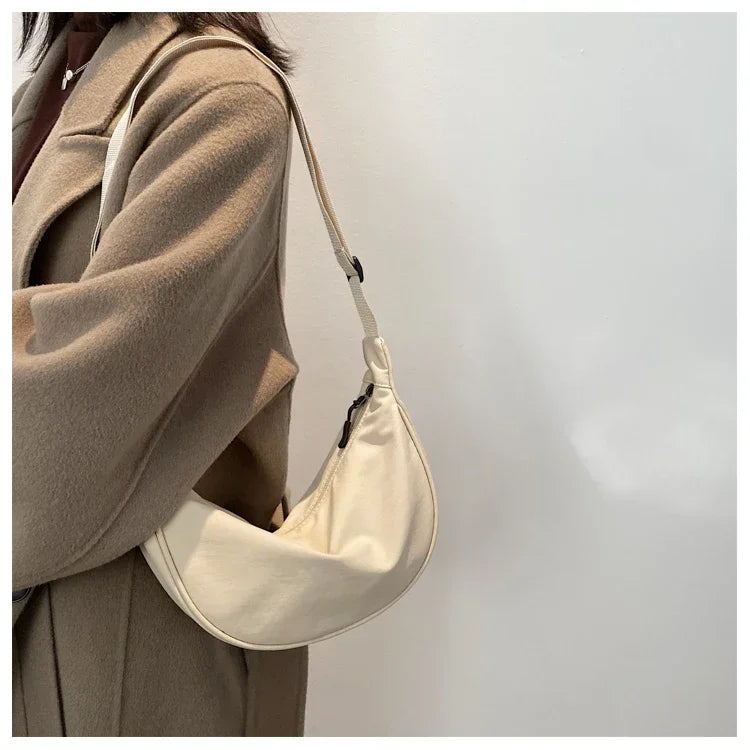 Cross Body Bags for Women 2024 New Trendy Dumpling Bag Lightweight Small Body Tote Underarm Bag Single Shoulder Canvas Bag