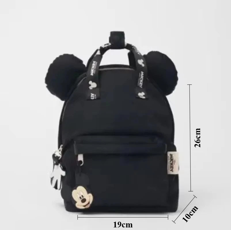 Sac à dos tendance Disney Mickey Mouse pour femme, cartable en toile Minnie, grande capacité, pour filles