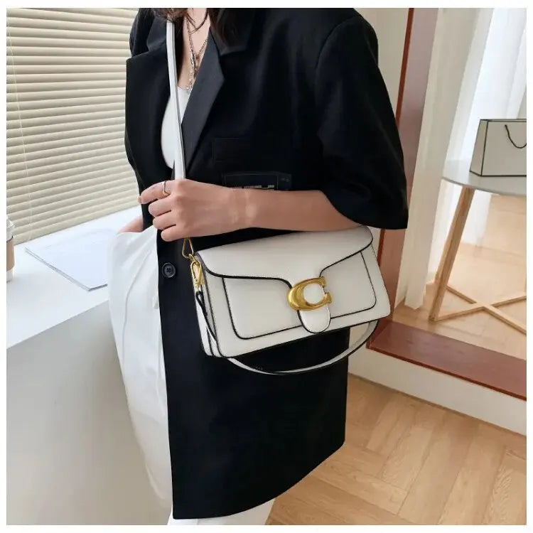 Fashionable Caviar Small Square Bag Diagonal Cross Shoulder Messenger Bag Adjustable Pu Leather Female Tote Bag Womens Handbag