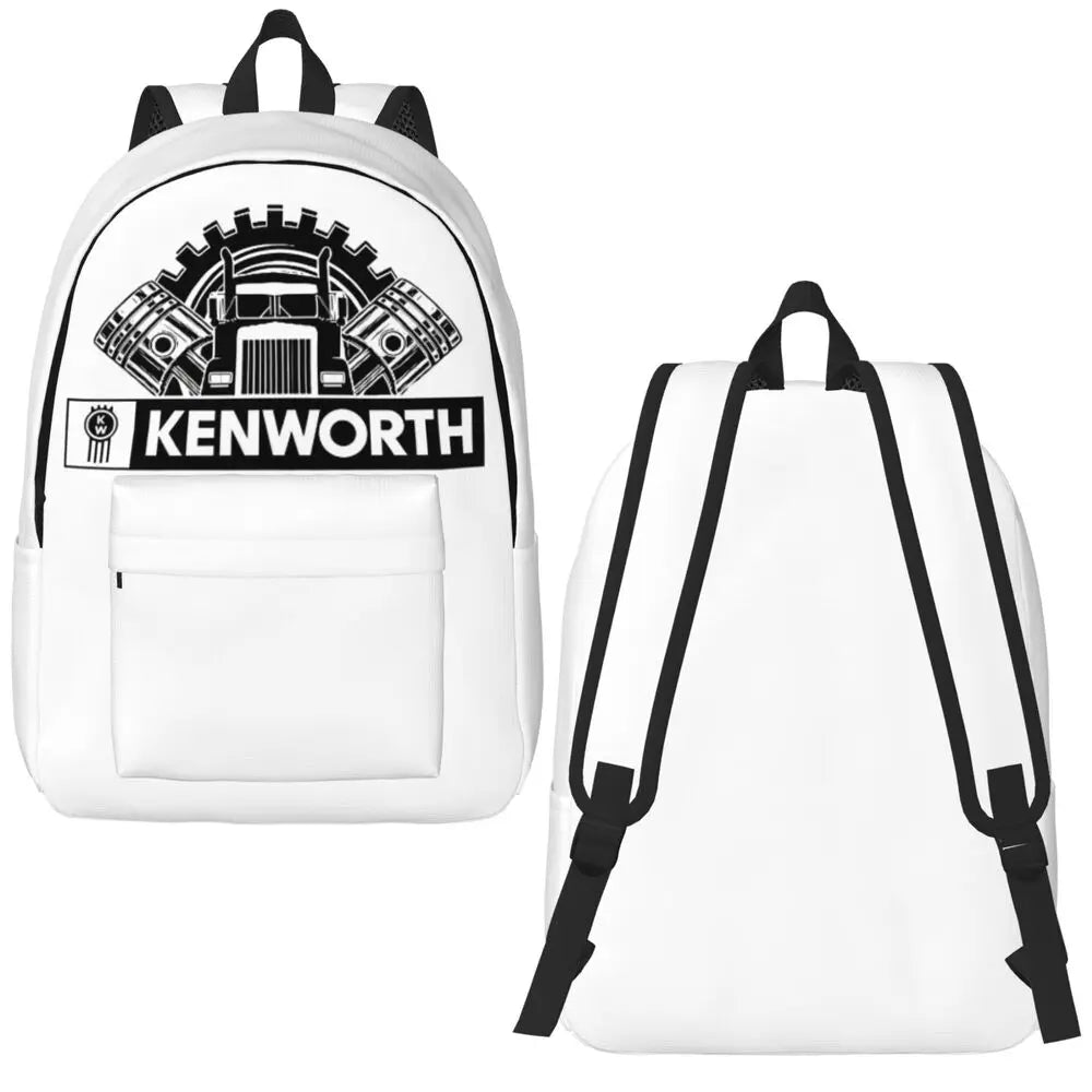 Kenworth Logo Casual Backpack with Pocket High School Business Daypack for Men Women Laptop Computer Canvas Bags