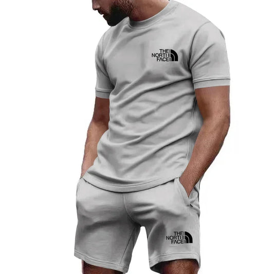 2024 nouveaux vêtements de sport pour hommes T-shirt à manches courtes et short de sport ensemble de pantalons de jogging décontractés d'été ensemble deux pièces pour hommes