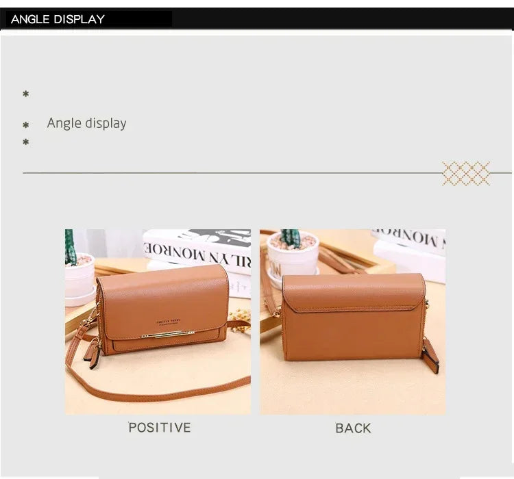 Fashion Crossbody Bags New Pu Leather Women Handbags Female Multifunctional Large Capacity Shoulder Bags For Ladies Phone Purse