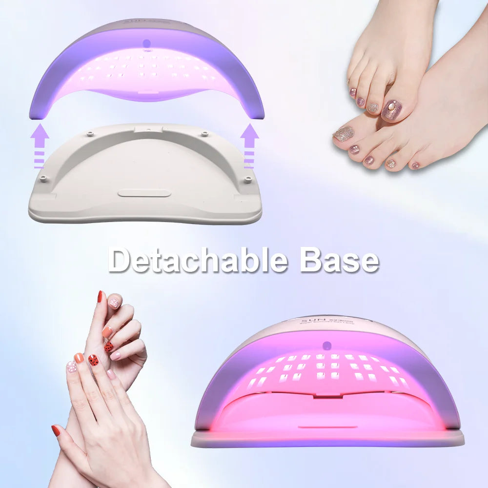 Sèche-ongles professionnel 380 W, lampe LED UV pour ongles, sèche-vernis à gel, accessoires pour nail art, durcissement des ongles en gel