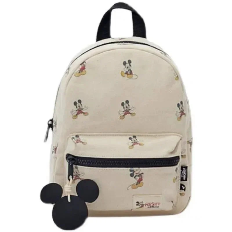 Sac à dos tendance Disney Mickey Mouse pour femme, cartable en toile Minnie, grande capacité, pour filles