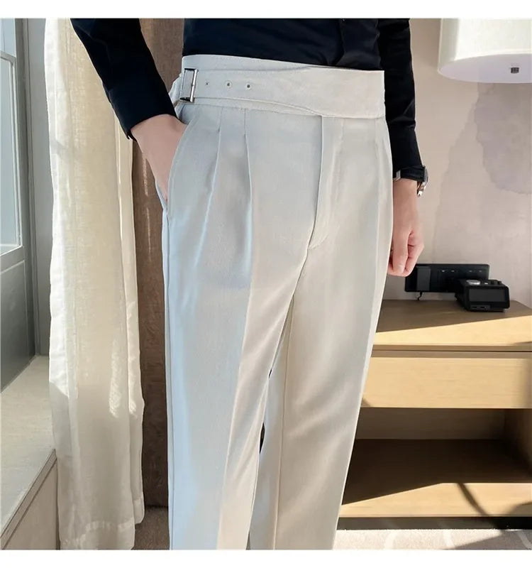 High-quality Nadors Men's Trousers Casual Business Formal Suit Pants High-waisted Slims Smooths Your Silhouette Cropped Pants