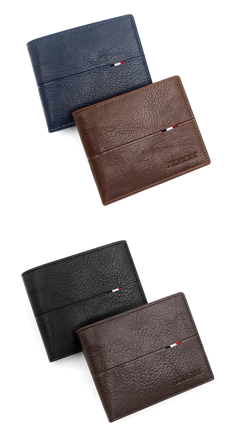 Free Name Engraving Men Wallets New Short Zipper Card Holder Quality Male Purse Simple Slim Coin Pocket PU Leather Men's Wallet