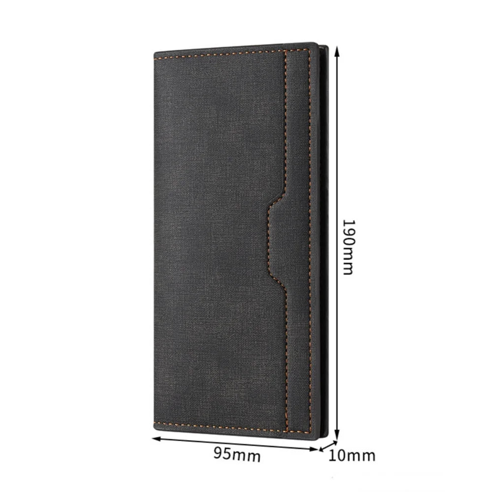 Men's Wallet Long Fashion Multiple Card Slots Men's Wallet Slim Long Thin Mens Luxury Wallet Designer Wallet Men with Coins Bag