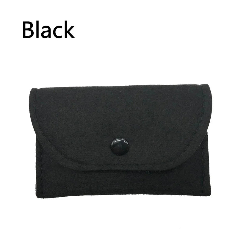 Unisex Felt Coin Purse Bag Women Girls Mini Zipper Coin Wallet Case Casual Square Money Change Card Key Holder Pouch