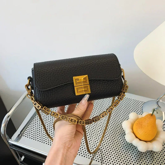 2024 New High-end Texture Small Square Bag Women's Crossbody Bag Versatile and Fashionable Chain Bags Ladies HandBags