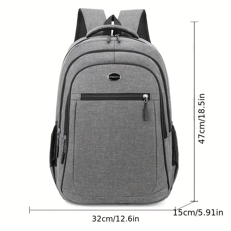 Large Capacity Backpack, Men's And Women's Student Computer BagMulti Pocket Waterproof And Wear-resistant Commuting Backpack,Chr