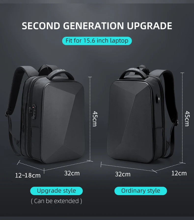 Fenruien Brand Laptop Backpack Anti-theft Waterproof School Backpacks USB Charging Men Business Travel Bag Backpack New Design