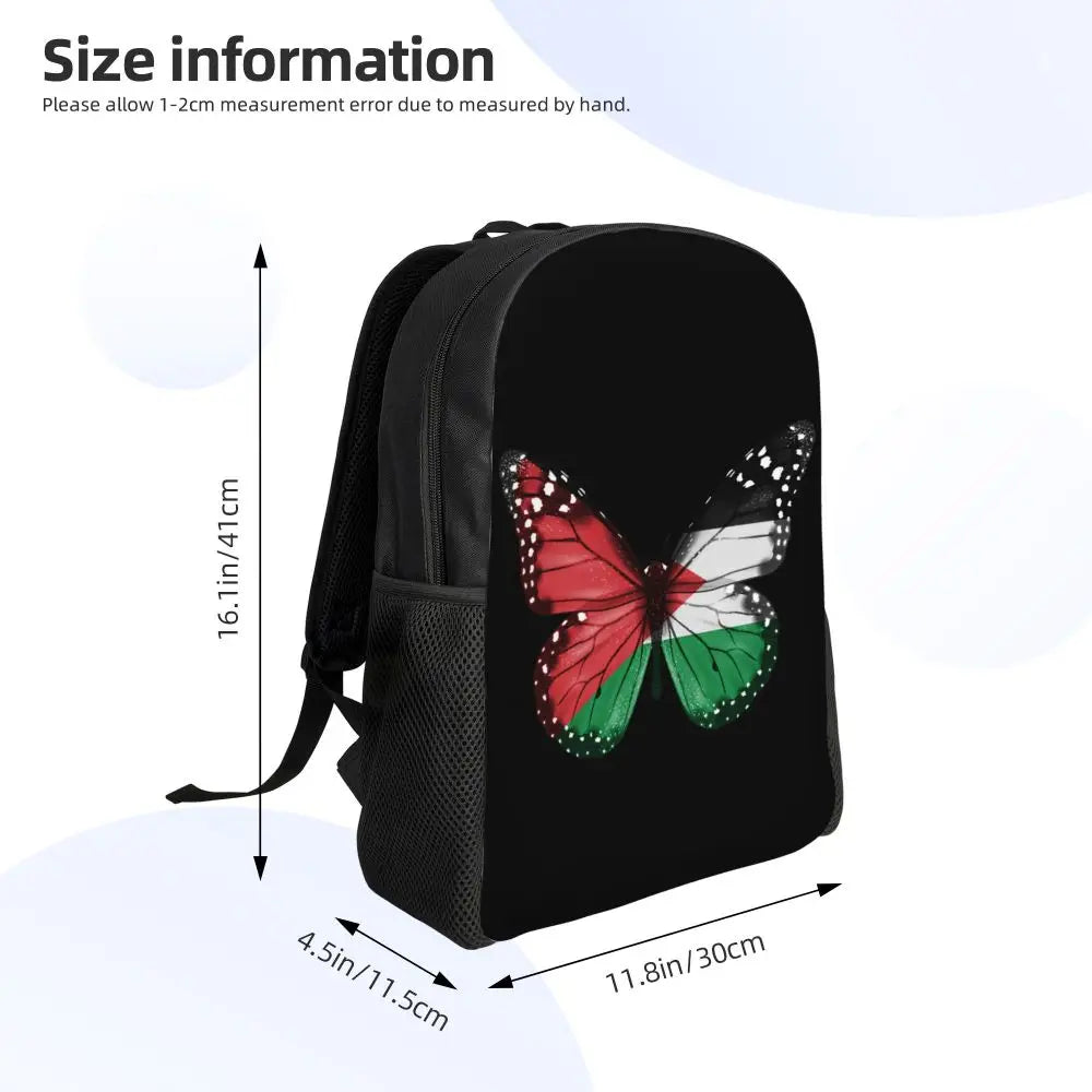 Custom Palestinians Keffiyeh Pattern Backpack for Women Men Waterproof College School Tradition Bag Print Bookbags