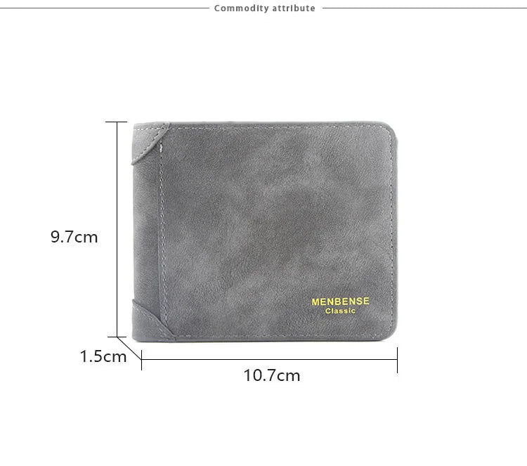 New Short Men Wallets Slim Card Holder Photo Holder Male Name Engraved Wallet Small Classic Zipper Coin Pocket Square Men Purses