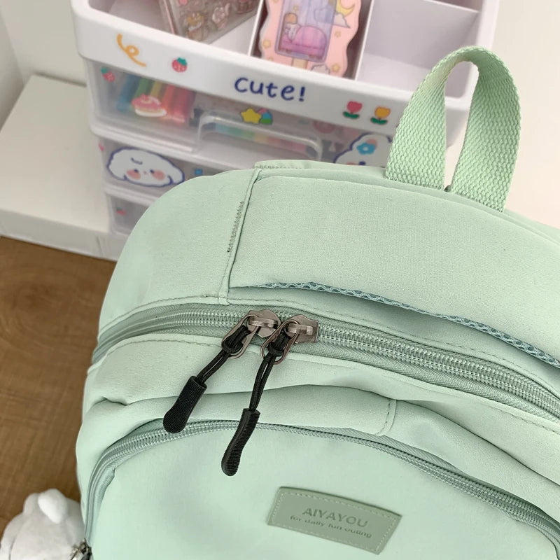 New Female Fashion Lady High Capacity Waterproof College Backpack Trendy Women Laptop School Bags Cute Girl Travel Book Bag Cool