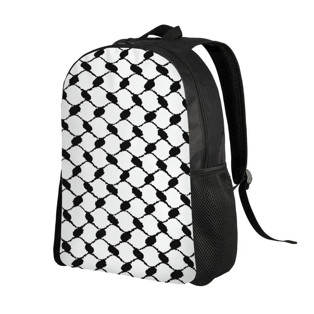 Custom Palestinians Keffiyeh Pattern Backpack for Women Men Waterproof College School Tradition Bag Print Bookbags