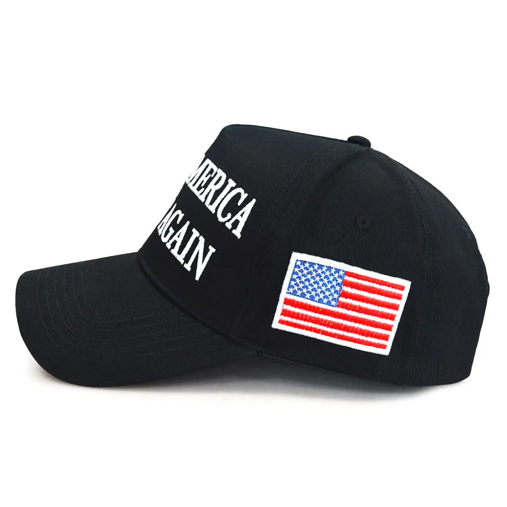 Fashion Baseball Caps MAGA 2024 America Snapback Hats Adjustable for Outdoor Sports Caps Hip Hop Hats Trendy Solid Colors