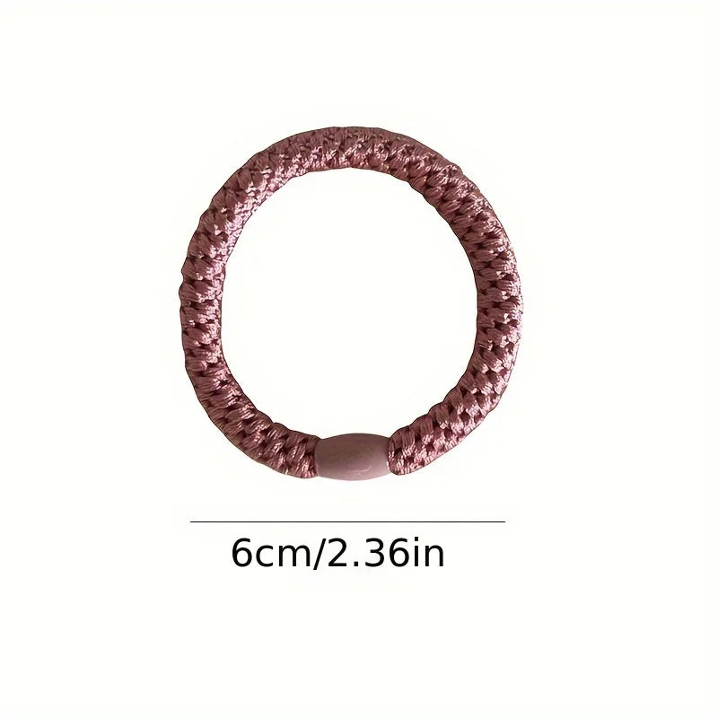 15pcs/set Hair Ties Cans Packaging Braided Twisted Elastic Hair Band Durable High Elasticity Rubber Bands Women Hair Accessories