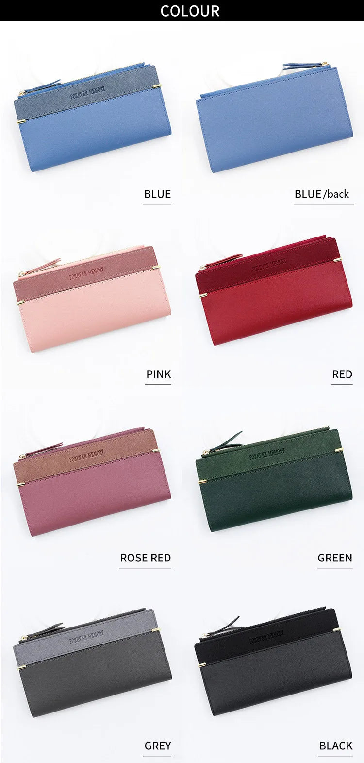 2024 New Long Women Wallets Clutch Zipper Coin Pocket Name Engraved Female Wallet Large Capacity Card Holder Brand Women's Purse