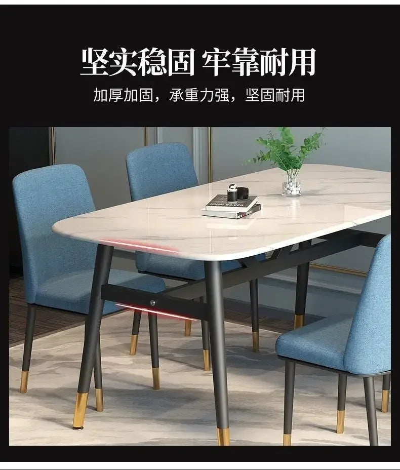 High Modern Luxury Dining Table Legs Metal Organizer Free Shipping Hallway Coffee Tables Nail Restaurant Mesa Comedor Furniture