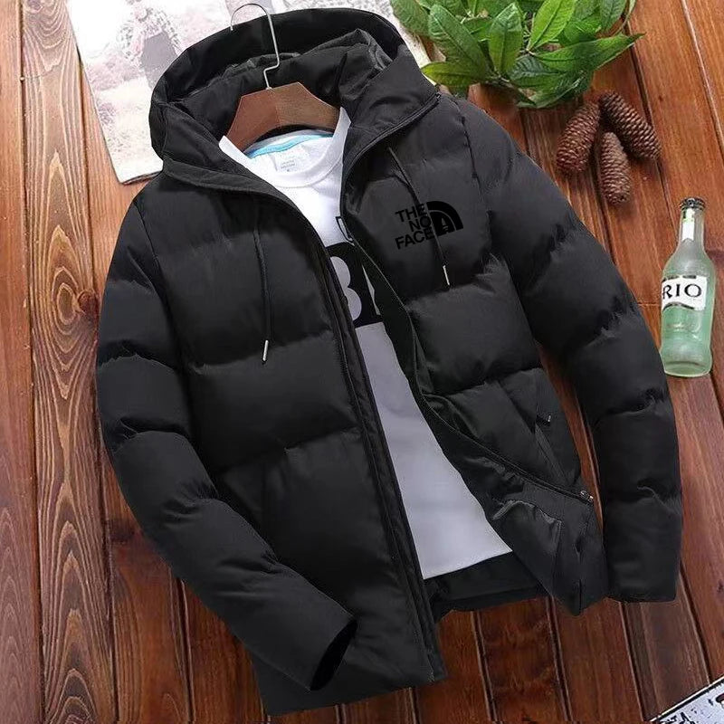 Veste chaude à col montant pour homme, parka d'extérieur décontractée, manteau de rue, neuf, hiver, 2024 hiver nouveau parka polaire épaisse chaude hommes