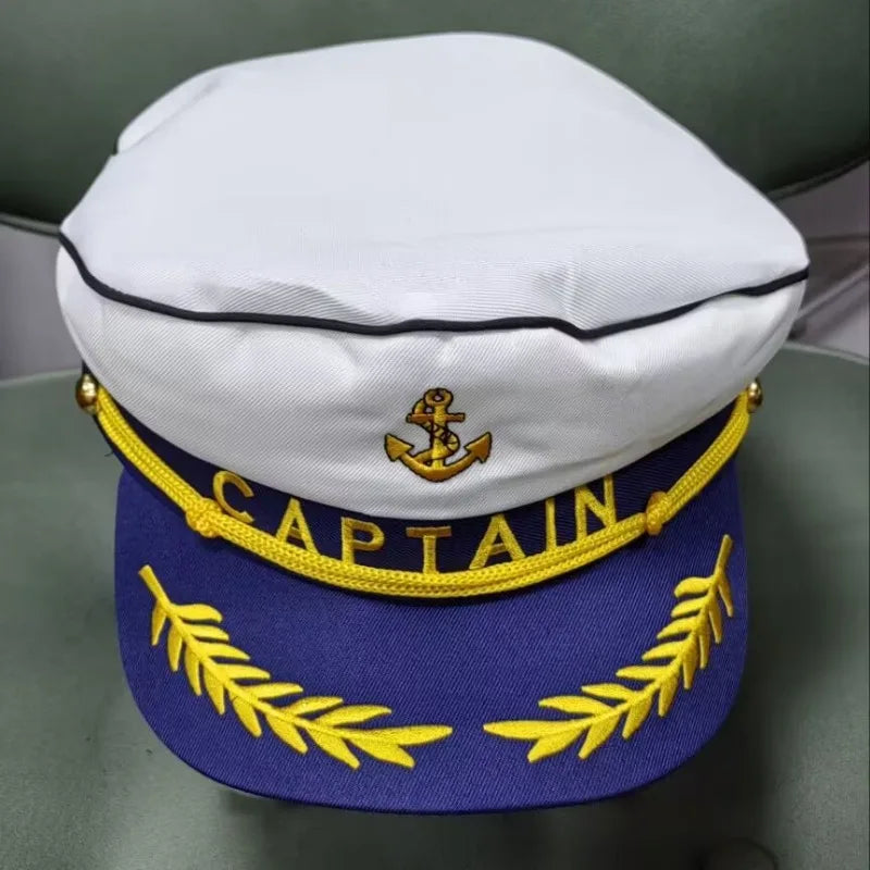 Adult Yacht Sailor Captain Hat Adjustable Men's and Women's Party Hat Makeup Ball Dressing Event Excellent Stylish Accessories