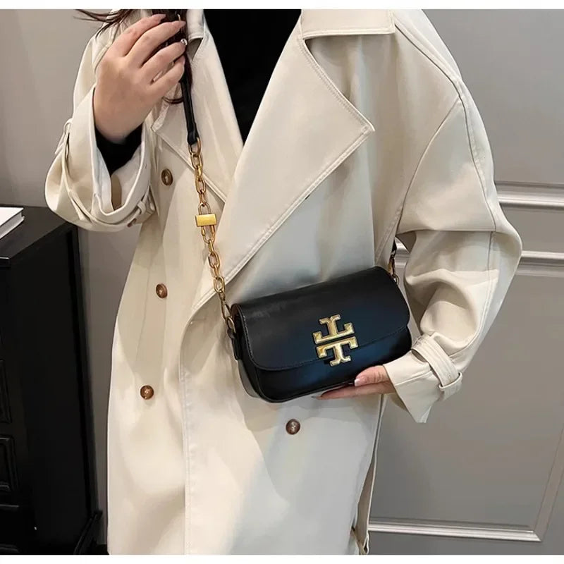 New Niche Handbag French Retro Tote Bag Fashion One-Shoulder Diagonal Bag Exquisite High-Quality Portable Small Square Bag Gifts