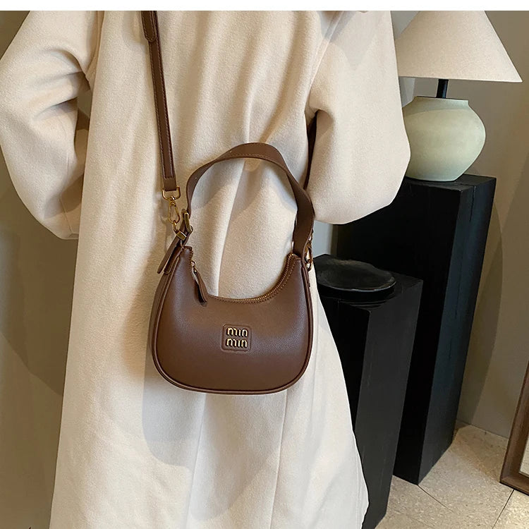 Fashion Armpit Bag 2024 New Style Simple Fashion Dumpling Bag High-end Retro Versatile Shoulder Crossbody Bag