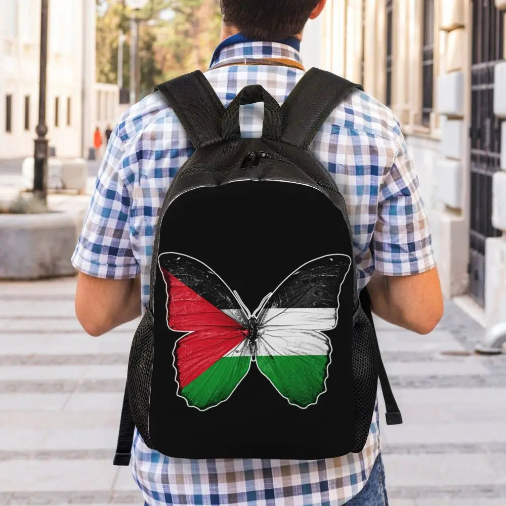 Custom Palestinians Keffiyeh Pattern Backpack for Women Men Waterproof College School Tradition Bag Print Bookbags