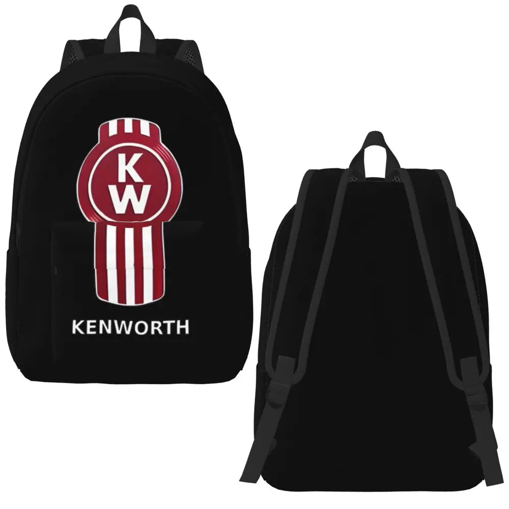 Kenworth Logo Casual Backpack with Pocket High School Business Daypack for Men Women Laptop Computer Canvas Bags