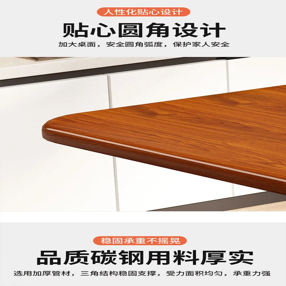 Portable Folding Table 60/70CM Modern Simple Living Room Dinning Set Furniture Solid Wood Restaurant Kitchen Table Folding Chair