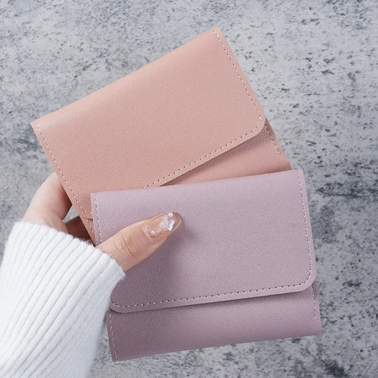 Three Fold Short Clip Wallet Women Short Wallet Multi-card Bag Mini Pouch Fashion Female Wallet Credit Card Lady Coin Purses