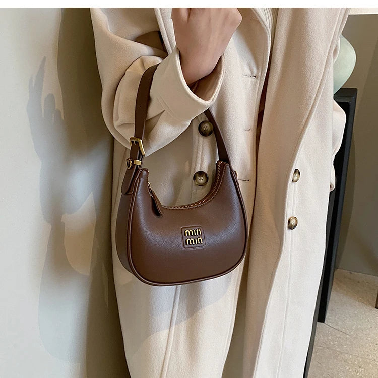 Fashion Armpit Bag 2024 New Style Simple Fashion Dumpling Bag High-end Retro Versatile Shoulder Crossbody Bag