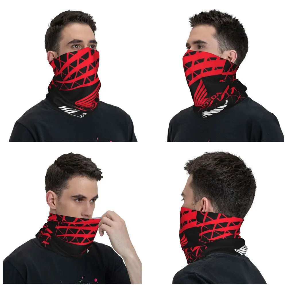 Motorcycle Racing Corporation Motorcycle Bandana Neck Gaiter Printed Mask Scarf Warm Face Mask Running Unisex Adult Windproof