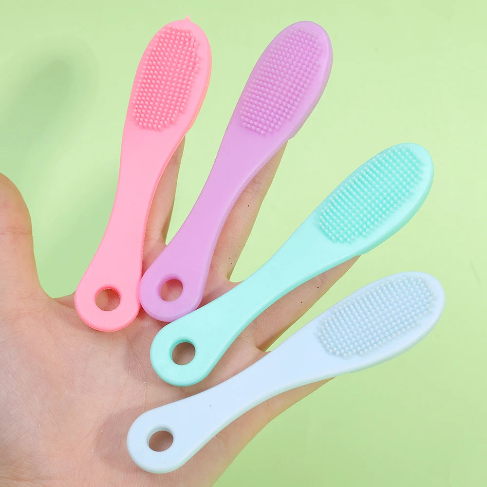 Brosse de nettoyage des pores du visage en silicone, brosses de massage double face pour le visage et le nez, brosse douce pour le lavage de la tête et du nez, outil de nettoyage pour les soins de la peau