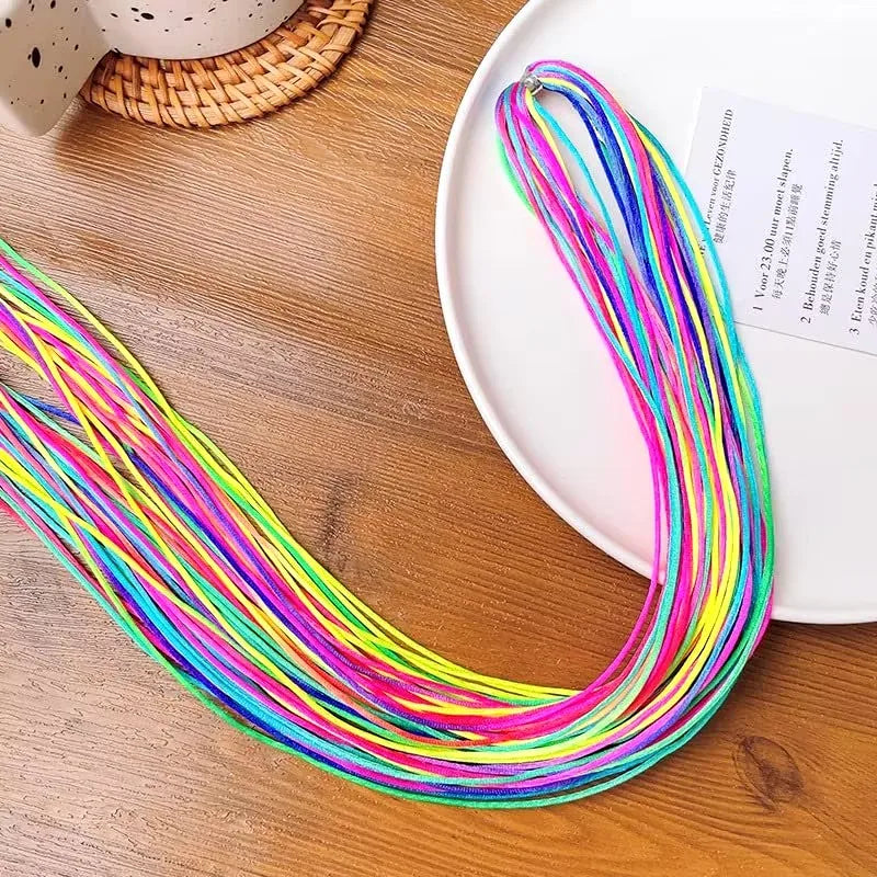 30Pcs Colorful Randomly Hair Braids Rope Strand for Hair Braiding Girls DIY Ponytail Braids Women Styling Tool Dreadlocks