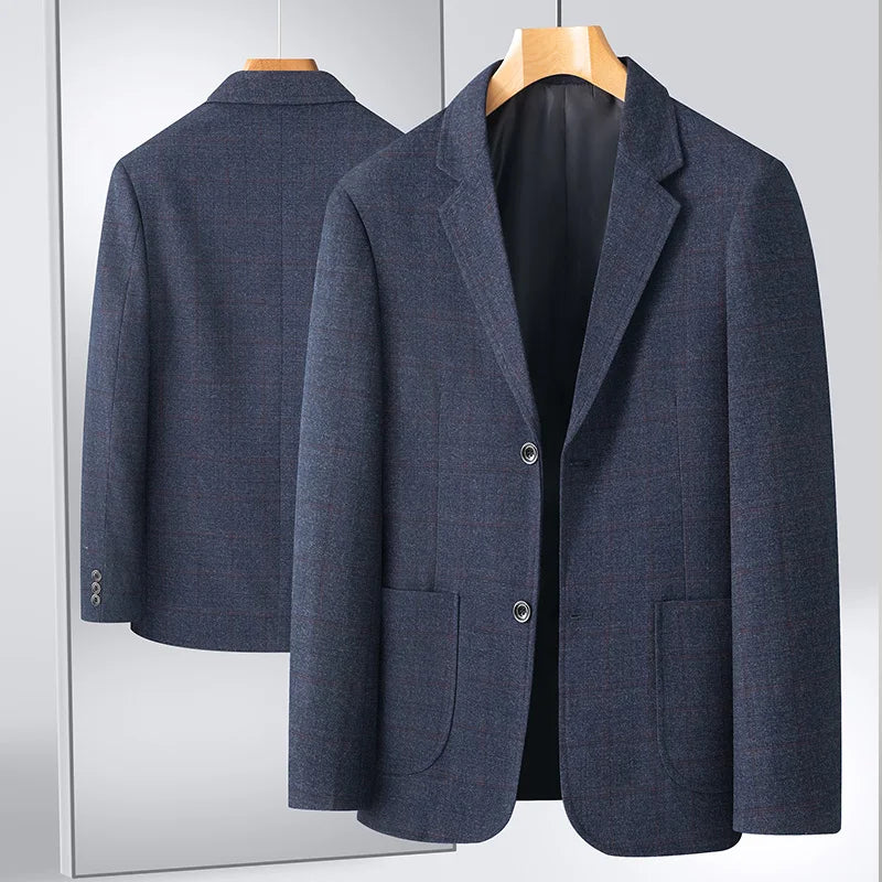 Blazer tendance pour homme, nouvelle mode, tenue professionnelle décontractée, style britannique, ample, quatre saisons