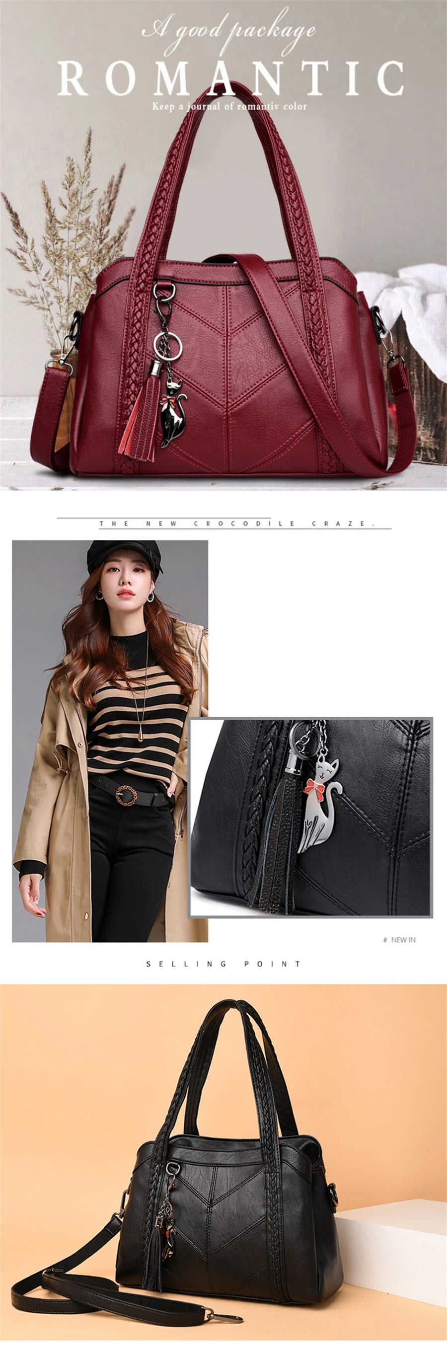 women Luxury Handbags for Women Leather Bag High Quality Sheepskin Female Shoulder bags Famous designer crossbody bag Sac a main