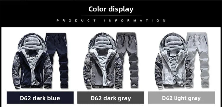 Autumn/winter Fleece-lined Men's Sweatshirt Casual Sports Cardigan Hoodies Loose Fit Warm Comfortable Men's Outwear