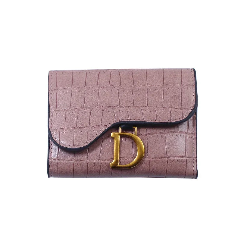 Women Short Wallet Small Fashion Luxury Brand Leather Purse Ladies Card Bag For Women Clutch Female Purse Money Clip Wallet