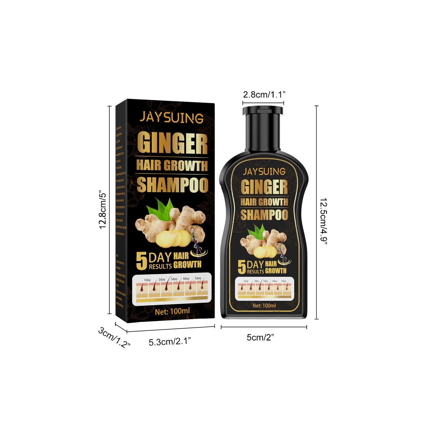 Ginger Regrowth Shampoo Anti Hair Loss Oil Control Dandruff Removal Moisturiz Nourish Scalp Repair Damaged Hair Growth Shampoo