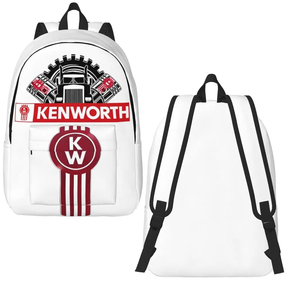 Kenworth Logo Casual Backpack with Pocket High School Business Daypack for Men Women Laptop Computer Canvas Bags