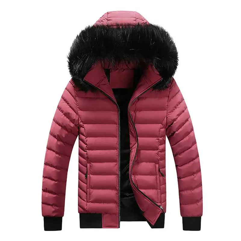 Parka Winter New Men High Quality Push Thickened Gathering Heat Keeping Warm Windproof Hooded Cotton Jackets Detachable Hat Male