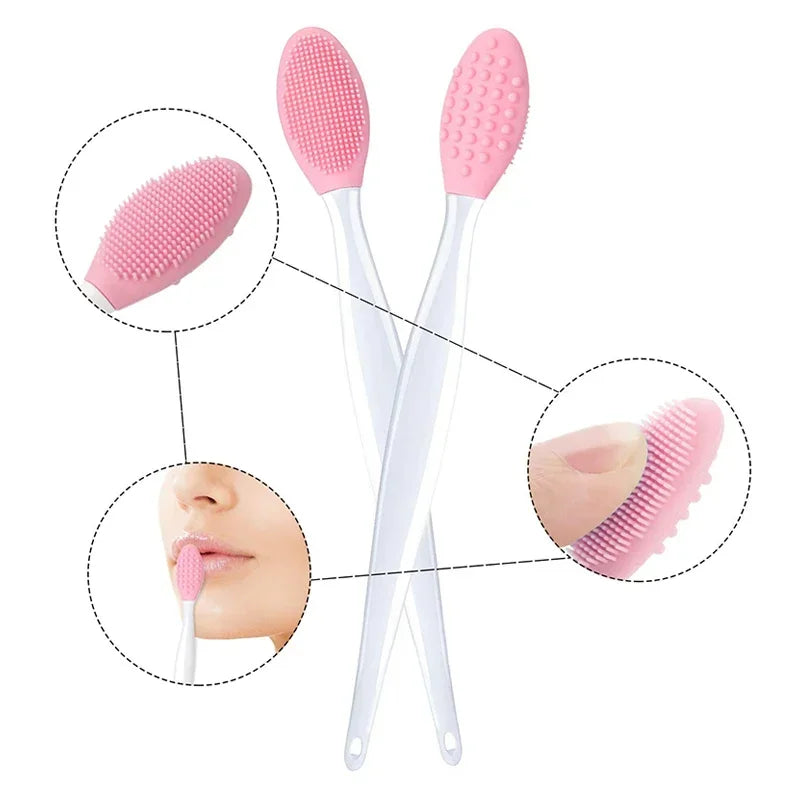 1 brosse nettoyante en silicone pour le visage, soin de la peau, exfoliante, pour le nez, pour éliminer les points noirs